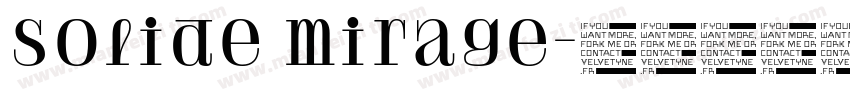 solide mirage字体转换